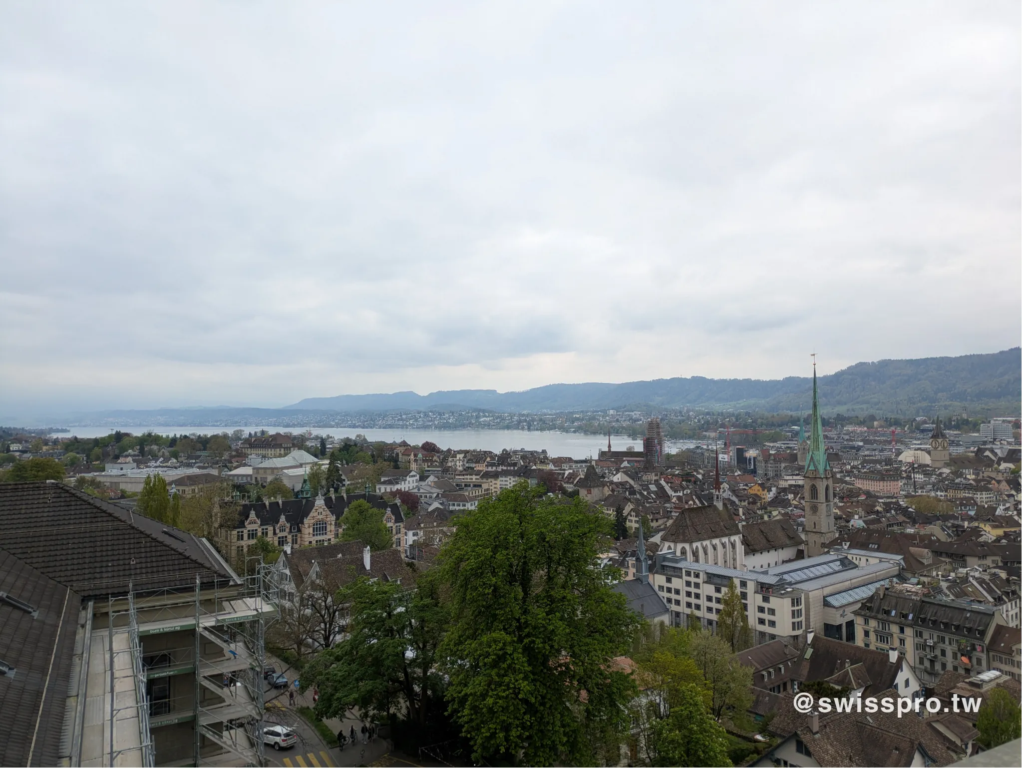 從 ETH Zurich 俯瞰蘇黎世